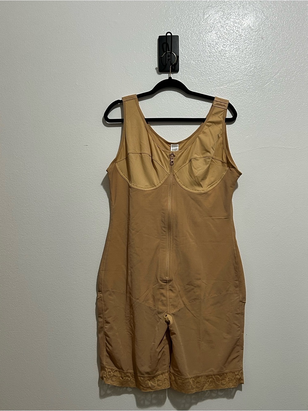 NWOT Shapellx AirSlim Zipper Full Body Shaper Bodysuit Shapewear Nude 6XL